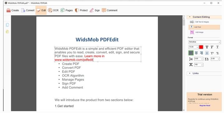 WidsMobPDFEdit,pdf编辑.