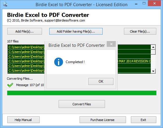 BirdieExceltoPDFConverter,文件转换.